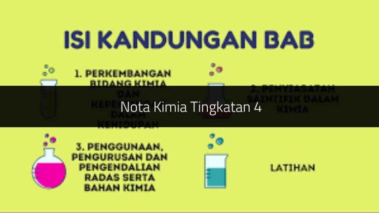 √ Nota Ringkas Kimia Tingkatan 4 Bab 1 Hingga 8 (Download PDF) - Teks.my