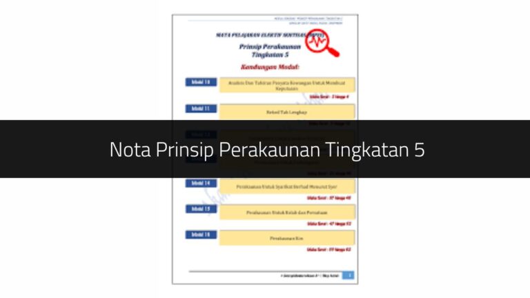 Nota Scripted Teks √ Nota Ringkas Prinsip Perakaunan Tingkatan 5 (Download PDF)